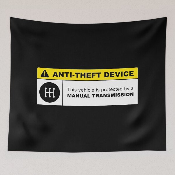 Item preview, Yellow Anti-Theft Device: Manual Transmission Warning (5-speed) designed and sold by ApexFibers.