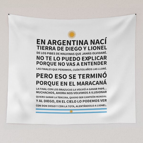 Item preview, Argentina fans’ song -  Argentina Mundial de Qatar 2022 Argentina World cup 2022  Muchachos, ahora nos volvimos a ilusionar designed and sold by TRUE-FANS.