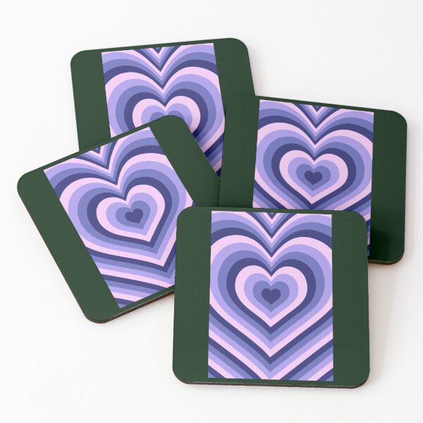Item preview, Dark Purple Powerpuff Heart Y2K Aesthetic Pattern   designed and sold by rowantreflyn.