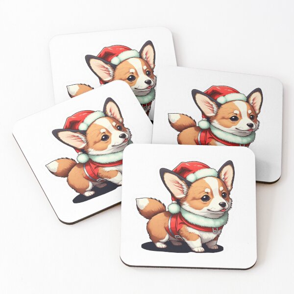 Item preview, Cute baby corgi with santa claus outfit designed and sold by Victorsju.