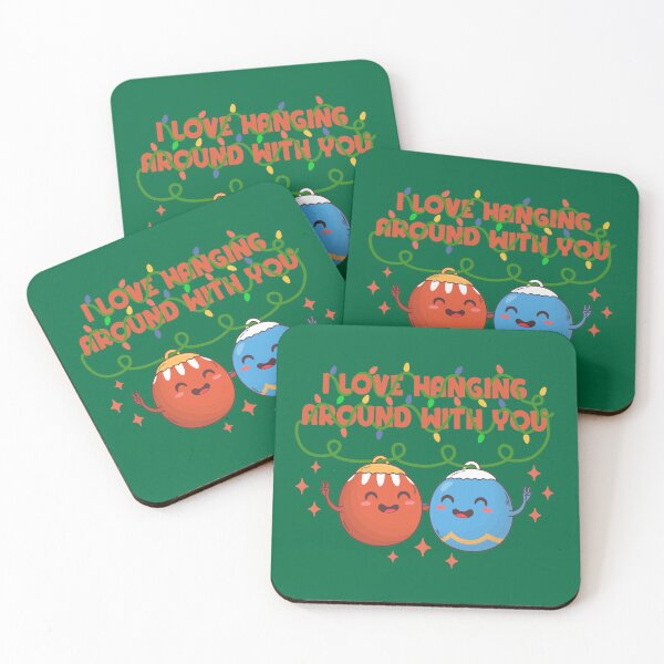 Item preview, I Love Hanging Around With You - Cute Christmas Baubles designed and sold by ttttee.