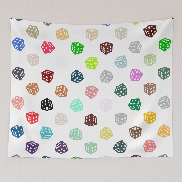 Item preview, Abstract Multicolour Dice designed and sold by Pixel4Art.