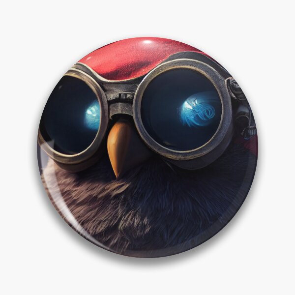 Item preview, The Cyber-Owl of the High Seas: A Tiny, Cute, and Cyberpunk Pirate Companion designed and sold by MimozaStudio.