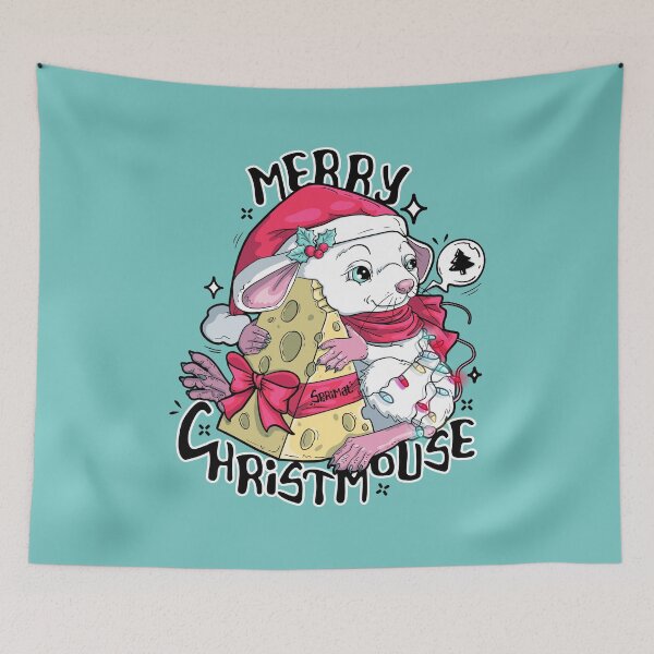 Item preview, Merry Christmouse mouse and Christmas pun designed and sold by SPIRIMAL.