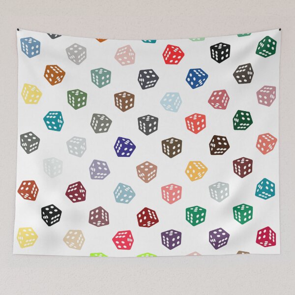 Item preview, Abstract Multicolour Dice designed and sold by Pixel4Art.
