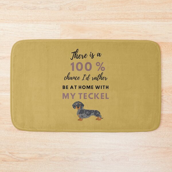 Item preview, I'd rather be at home with my Teckel designed and sold by TeckelLove.