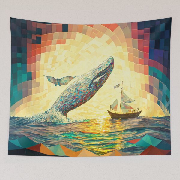 Item preview, Whale jumping over boat designed and sold by Mirochan80.