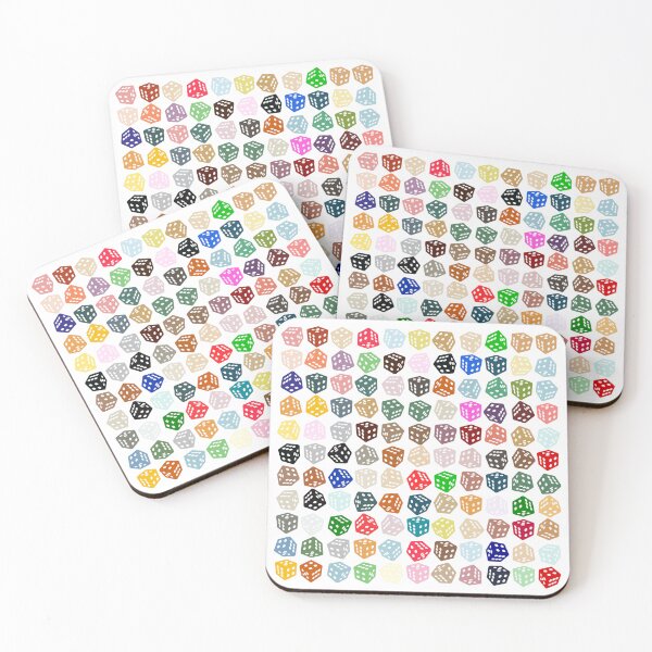 Item preview, Abstract Multicolour Dice designed and sold by Pixel4Art.