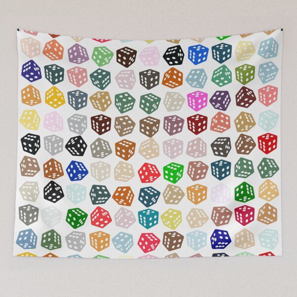 Item preview, Abstract Multicolour Dice designed and sold by Pixel4Art.