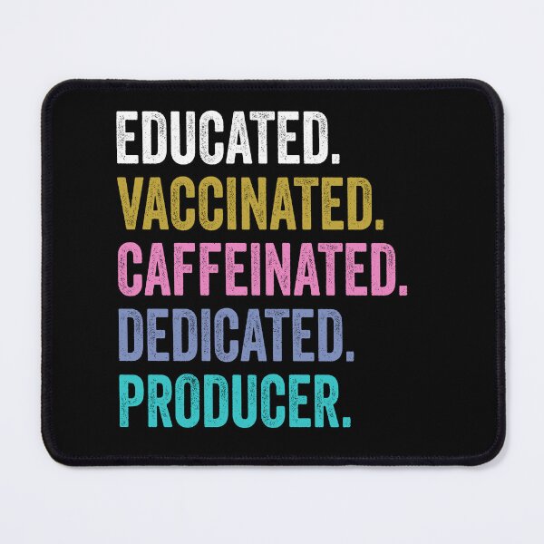 Item preview, producer Shirt, Educated Dedicated Vaccinated producer, Vaccinated producer designed and sold by Dogs Geeky⭐⭐⭐⭐⭐.