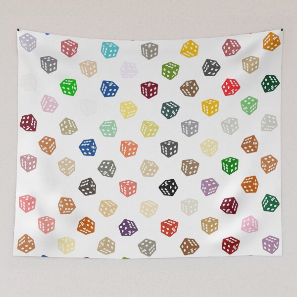 Item preview, Abstract Multicolour Dice designed and sold by Pixel4Art.
