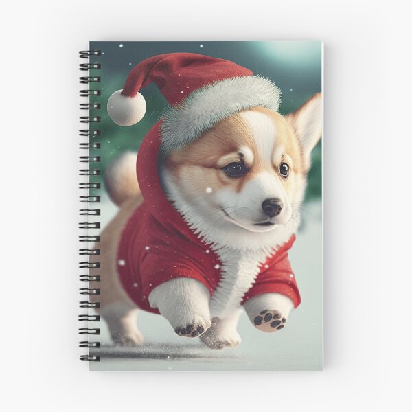 Item preview, Cute baby corgi wearing Santa Claus outfit designed and sold by Victorsju.