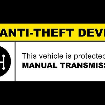 Artwork thumbnail, Yellow Anti-Theft Device: Manual Transmission Warning (reverse gear on top left) by ApexFibers
