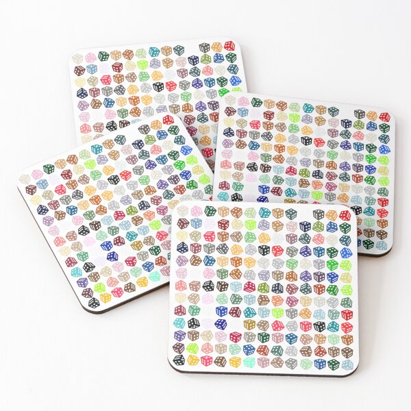 Item preview, Abstract Multicolour Dice designed and sold by Pixel4Art.