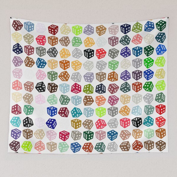 Item preview, Abstract Multicolour Dice designed and sold by Pixel4Art.