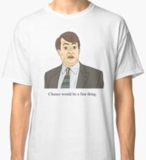 Camiseta clásica Mark Corrigan | La suerte sería una buena cosa