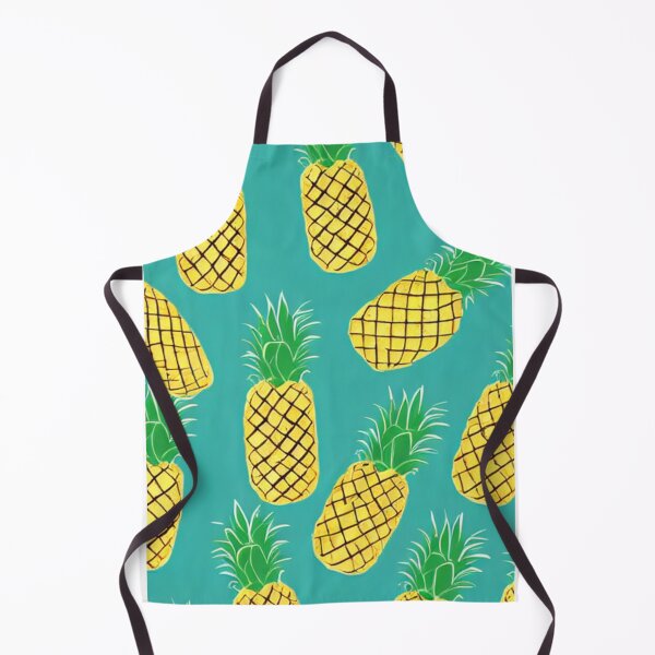 Item preview, Pineapple Pattern in Blue Green and Yellow designed and sold by HanaiPrint.