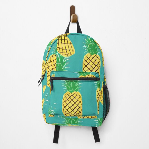 Item preview, Pineapple Pattern in Blue Green and Yellow designed and sold by HanaiPrint.