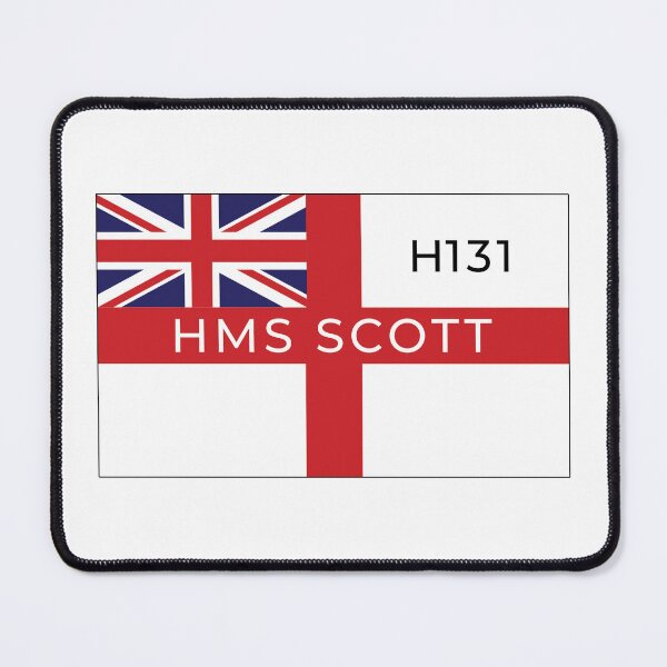 Item preview, HMS Scott On British White Ensign - H131 - British Navy Ocean Survey Vessel designed and sold by Stuart Jones.