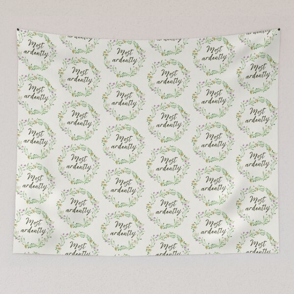 Item preview, Jane Austen Pride and Prejudice Most Ardently Floral Wreath designed and sold by IceCreamMuseum.
