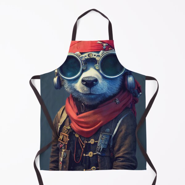 Item preview, Tiny Cute Cyberpunk Pirate Panda - Anthropomorphic designed and sold by MimozaStudio.
