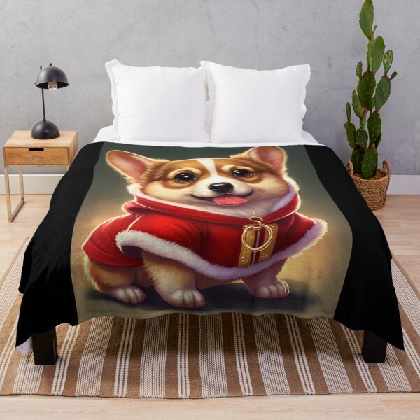 Item preview, Cute baby corgi wearing santa claus outfit designed and sold by Victorsju.