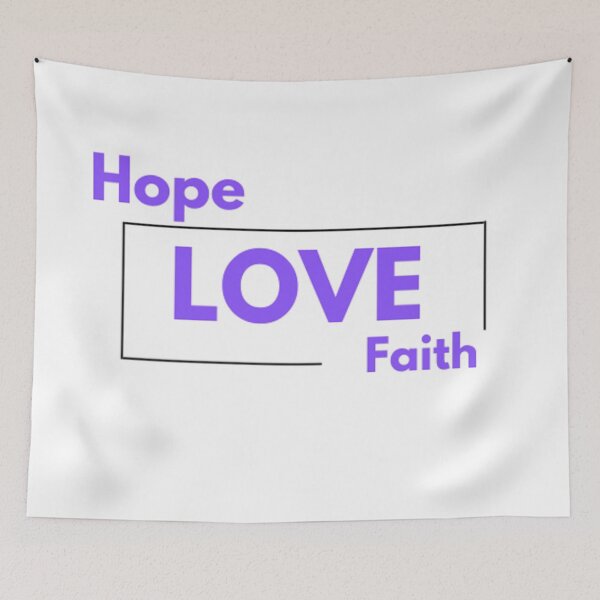 Artikelvorschau, purple , hope, love, faith, puple love, puple rain, purple faith, purple people eater, hope, love, faith entworfen und verkauft von Chris Purdy.