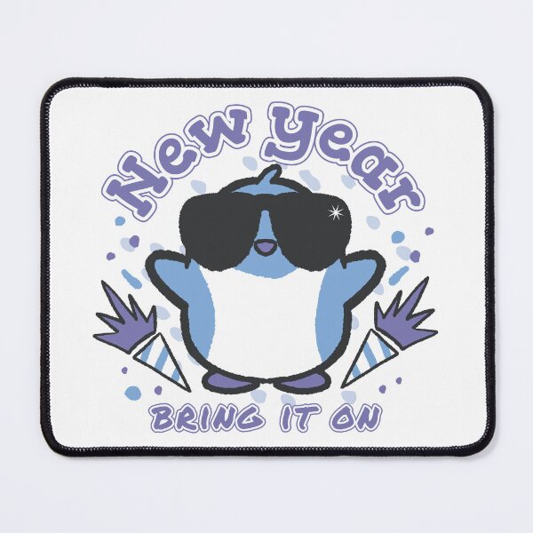 Item preview, New Year's Penguin Bring it on Tshirt, mugs, hoodie, prints designed and sold by FineArc.