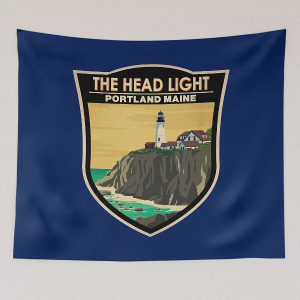 Item preview, Portland Head Light Maine Badge designed and sold by KrisSidDesigns.