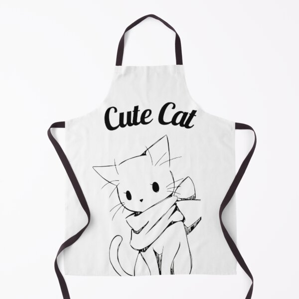 Item preview, Cute Cat- Black White Simple Illustration designed and sold by One Art.