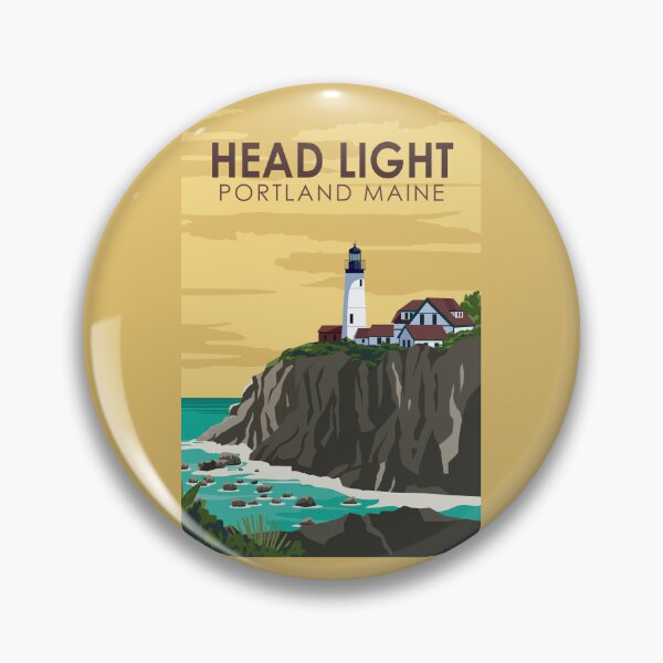 Item preview, Portland Head Light Maine Travel Vintage Art designed and sold by KrisSidDesigns.