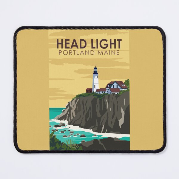 Item preview, Portland Head Light Maine Travel Vintage Art designed and sold by KrisSidDesigns.
