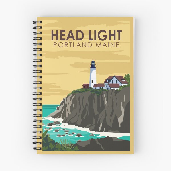 Item preview, Portland Head Light Maine Travel Vintage Art designed and sold by KrisSidDesigns.