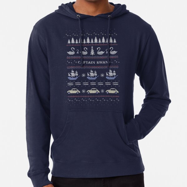 Captain Swan Christmas Sweater Lightweight Hoodie