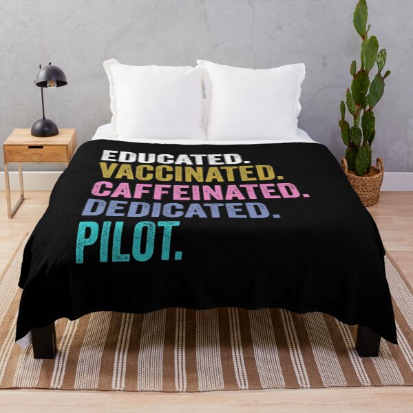 Item preview, pilot Educated Dedicated Shirt, pilot Dad Husband designed and sold by Dogs Geeky⭐⭐⭐⭐⭐.