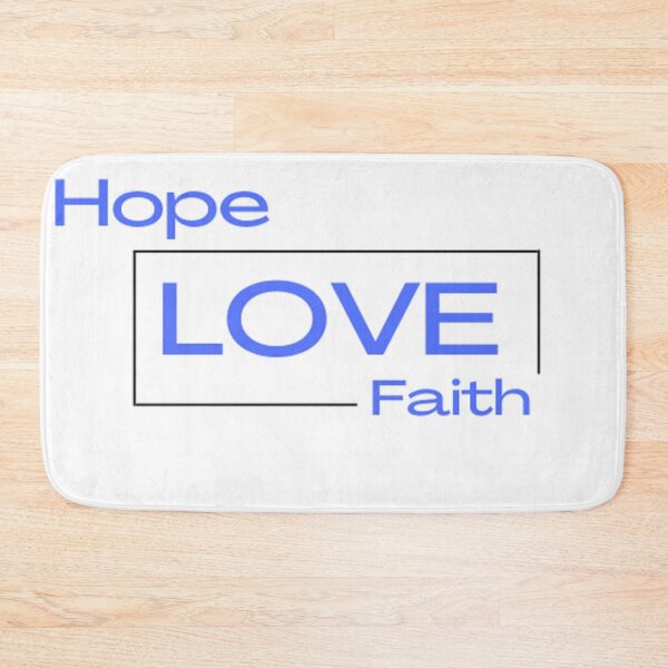 Artikelvorschau, hope, love , faith entworfen und verkauft von Chris Purdy.