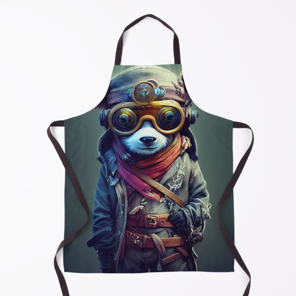 Item preview, Cyberpunk Pirate Panda designed and sold by MimozaStudio.