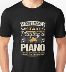 Piano Player Mistakes Slim Fit T-Shirt
