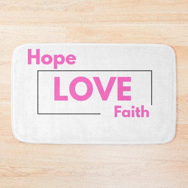 Artikelvorschau, hope, love Pink hope, pink love, pink faith, faith in hand entworfen und verkauft von Chris Purdy.