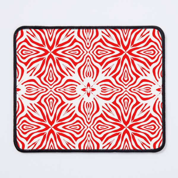 Item preview, Red and White Symmetric Illusion Pattern designed and sold by patternologyy.