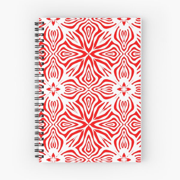 Item preview, Red and White Symmetric Illusion Pattern designed and sold by patternologyy.