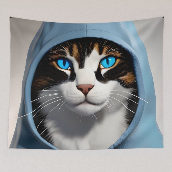 Item preview, Hooded Cat - Modern Digital Art designed and sold by Ai-michiart.