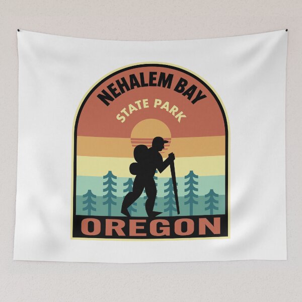 Item preview, Nehalem Bay State Park Oregon Retro Hiking designed and sold by HalpinDesign.