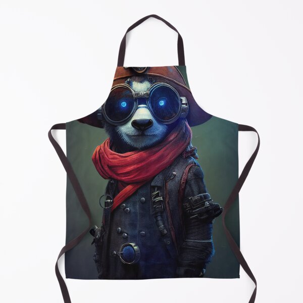 Item preview, The Cyberpunk Pirate Panda: An Anthropomorphic, Tiny, and Cute Cybernetic Buddy designed and sold by MimozaStudio.