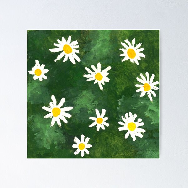 Item preview, Marguerites natural picture painted with gouache designed and sold by LennartArt.