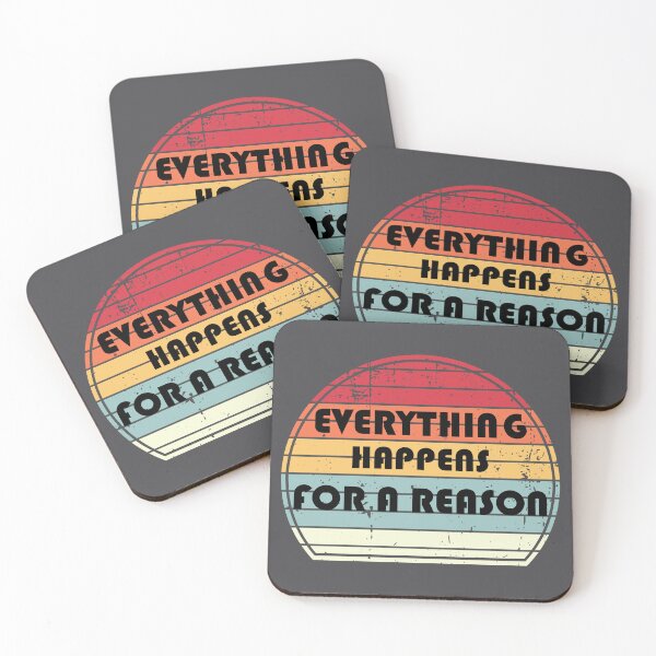 Item preview, Sunset quotes - Everything Happens for a reason designed and sold by LV-creator.