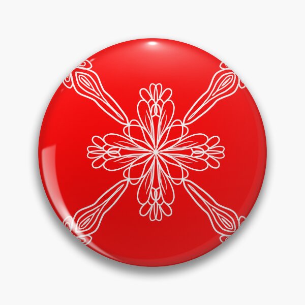 Item preview, Red and White Symmetric Pattern designed and sold by patternologyy.