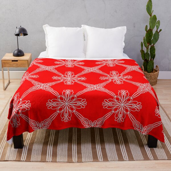 Item preview, Red and White Symmetric Pattern designed and sold by patternologyy.