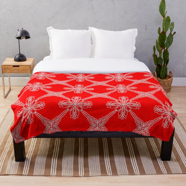Item preview, Red and White Symmetric Pattern designed and sold by patternologyy.