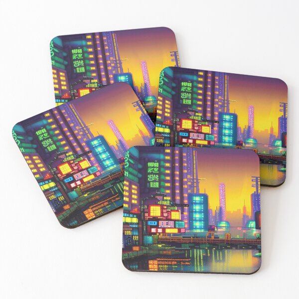 Item preview, Pixilated Cityscape Adventure designed and sold by Nellisstadia.